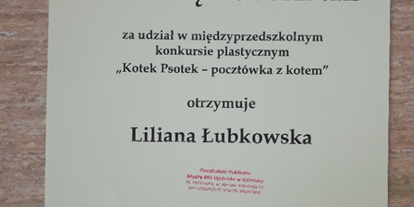 Powiększ grafikę: rozstrzygniecie-miedzyprzedszkolnego-konkursu-plastycznego-kotek-psotek-257978.jpg