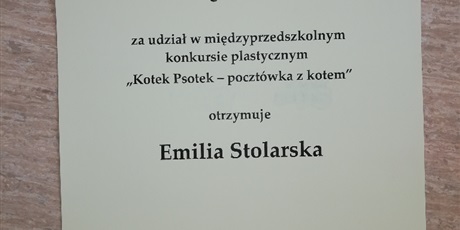 Powiększ grafikę: rozstrzygniecie-miedzyprzedszkolnego-konkursu-plastycznego-kotek-psotek-257980.jpg