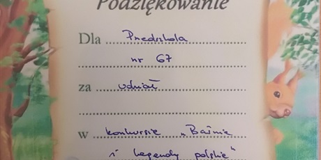 Powiększ grafikę: Konkurs ,,Baśnie i legendy polskie''