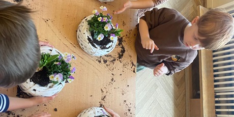 Powiększ grafikę: Warsztaty,, Kwiatowy koszyczek''