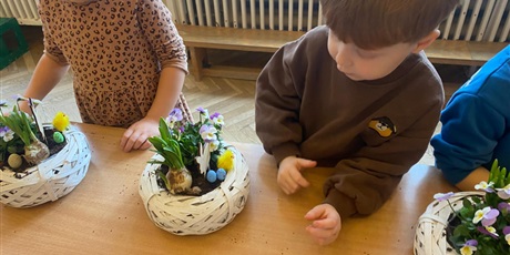 Powiększ grafikę: Warsztaty,, Kwiatowy koszyczek''