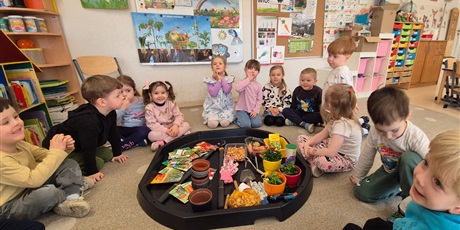 Powiększ grafikę: Wiosenny ogródek .Sadzimy cebulkę.