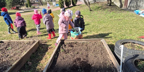 Powiększ grafikę: Wiosenny ogródek .Sadzimy cebulkę.