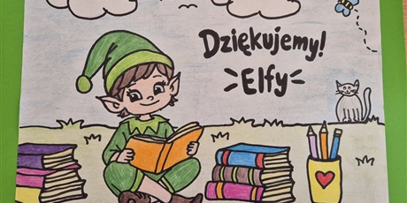 Powiększ grafikę: Wizyta Elfów w osiedlowej bibliotece