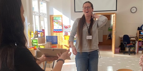 Powiększ grafikę: Zajęcia z panią logopedką Maritą